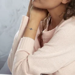 Bracelet Shereen Argent Blanc
