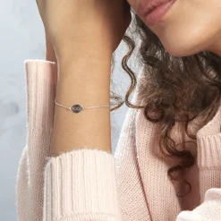 Bracelet Shereen Argent Blanc