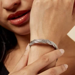 Bracelet Sheridan Argent Blanc