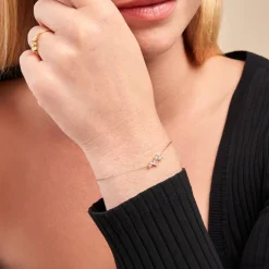 Bracelet Shiny Garden Or Jaune Oxyde De Zirconium