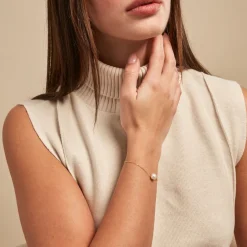 Bracelet Sissy Or Jaune Perle De Culture