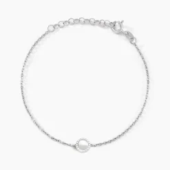 Bracelet Sixties Argent Blanc
