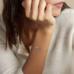 Bracelet Sixties Argent Blanc