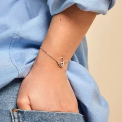 Bracelet Soa Argent Blanc Oxyde De Zirconium