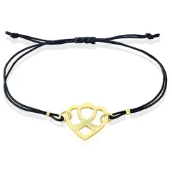 Bracelet Solidaire Lutte Contre Le Cancer Laiton Doré