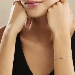 Bracelet Soukamba Argent Blanc