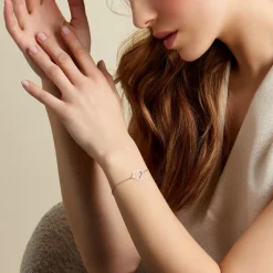 Bracelet Soumia Argent Blanc