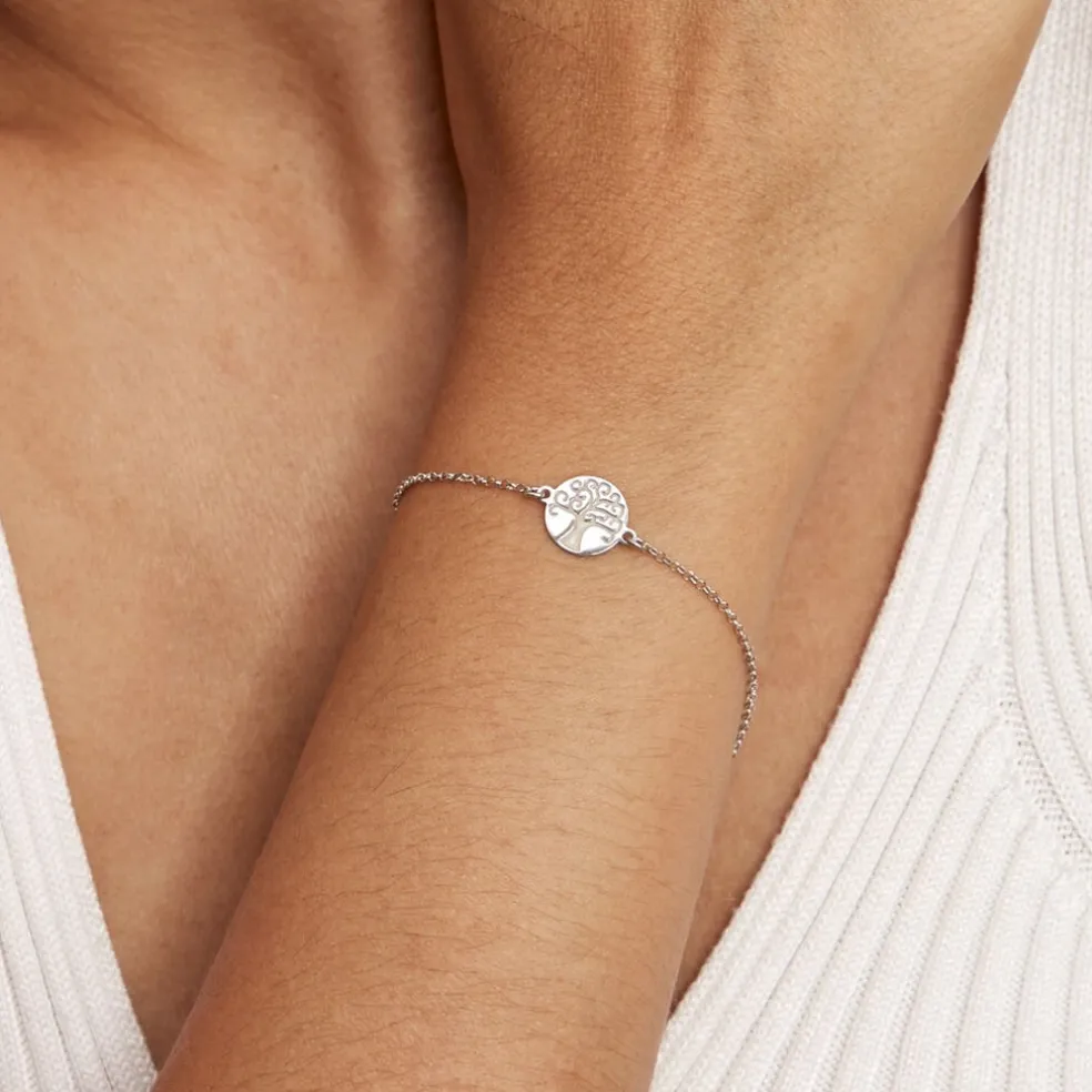 Bracelet Steenie Argent Blanc