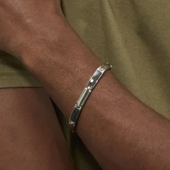 Bracelet Street Acier Blanc