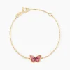 Bracelet Sulivia Papillon Or Jaune