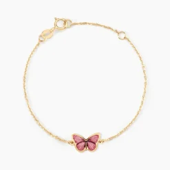 Bracelet Sulivia Papillon Or Jaune