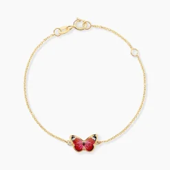Bracelet Sulivia Papillon Or Jaune