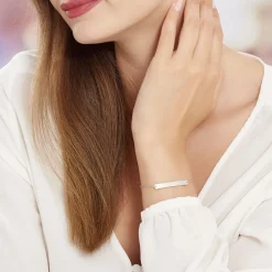 Bracelet Suzeanne Argent Blanc Oxyde De Zirconium