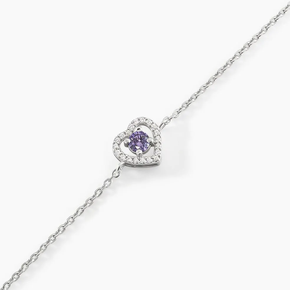 Bracelet Suzon Argent Blanc Oxyde De Zirconium