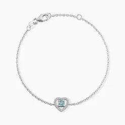 Bracelet Suzon Argent Blanc Oxyde De Zirconium