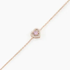 Bracelet Suzon Argent Rose Oxyde De Zirconium