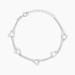 Bracelet Suzy Argent Blanc