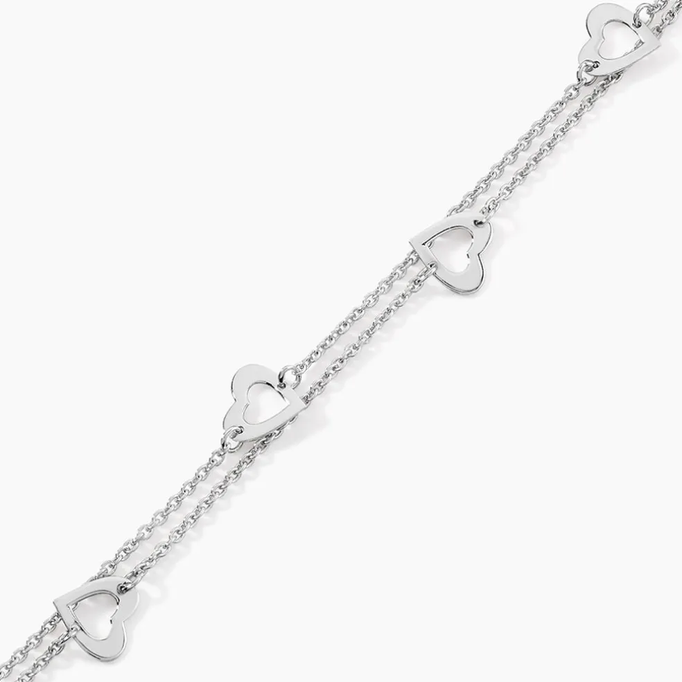 Bracelet Suzy Argent Blanc