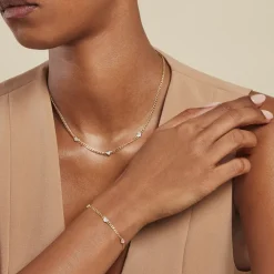 Bracelet Sweetheart Or Jaune Nacre