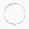 Bracelet Syliana Argent Blanc Oxyde De Zirconium