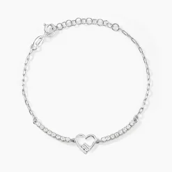 Bracelet Syliana Argent Blanc Oxyde De Zirconium