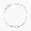 Bracelet Syliana Argent Blanc Oxyde De Zirconium