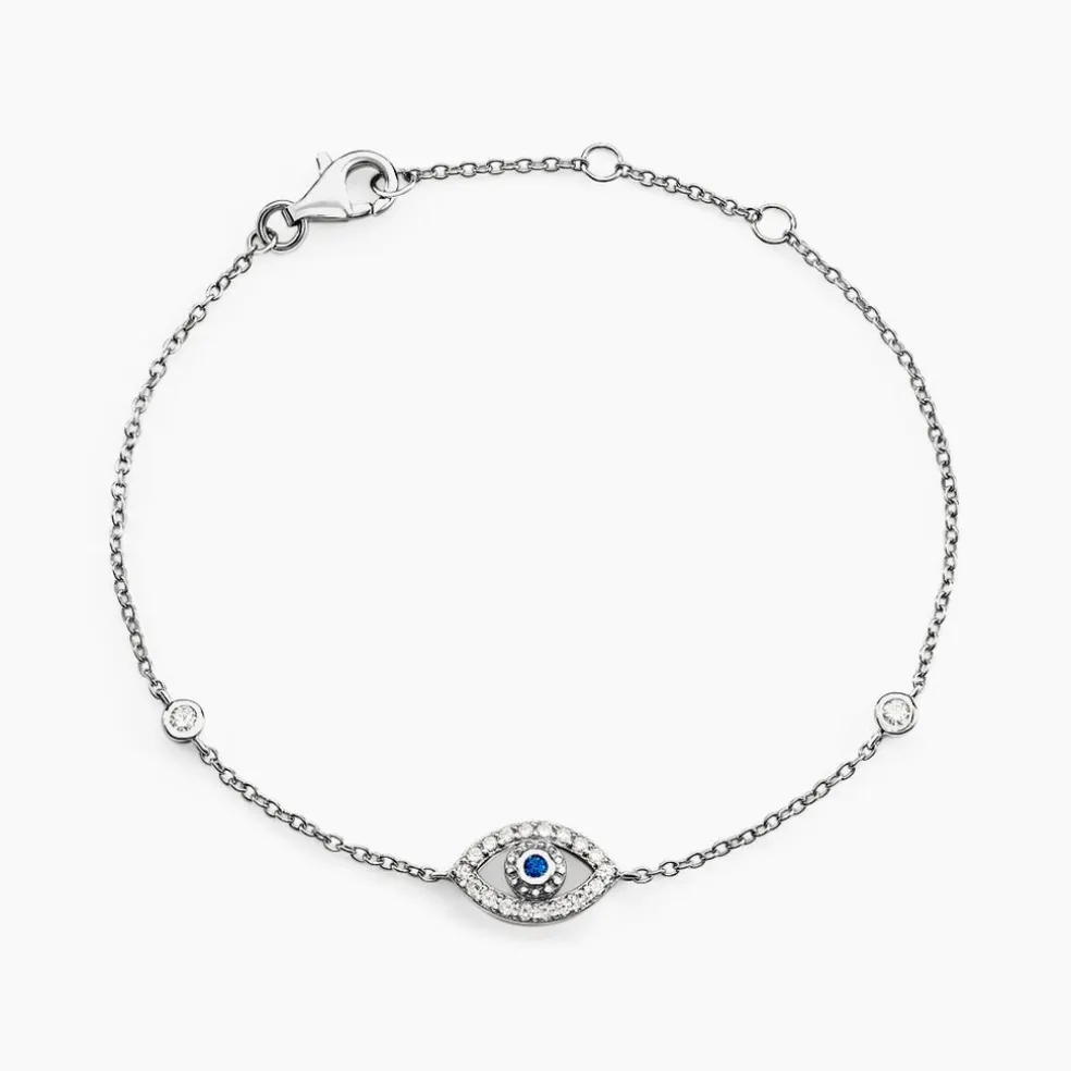 Bracelet Symbolique Argent Blanc Oxyde De Zirconium