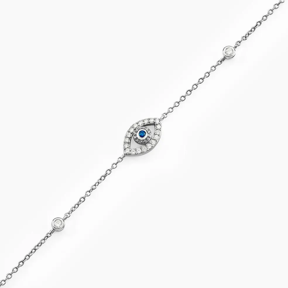 Bracelet Symbolique Argent Blanc Oxyde De Zirconium