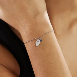 Bracelet Symbolique Argent Blanc Oxyde De Zirconium