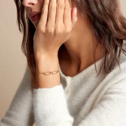 Bracelet Tameka Or Bicolore Saphir Diamant