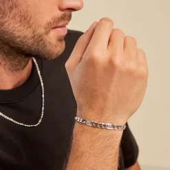 Bracelet Tavio Argent Blanc