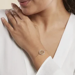 Bracelet Theolina Plaqué Or Jaune Oxyde De Zirconium