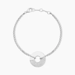 Bracelet Thémis Argent Blanc Oxyde De Zirconium