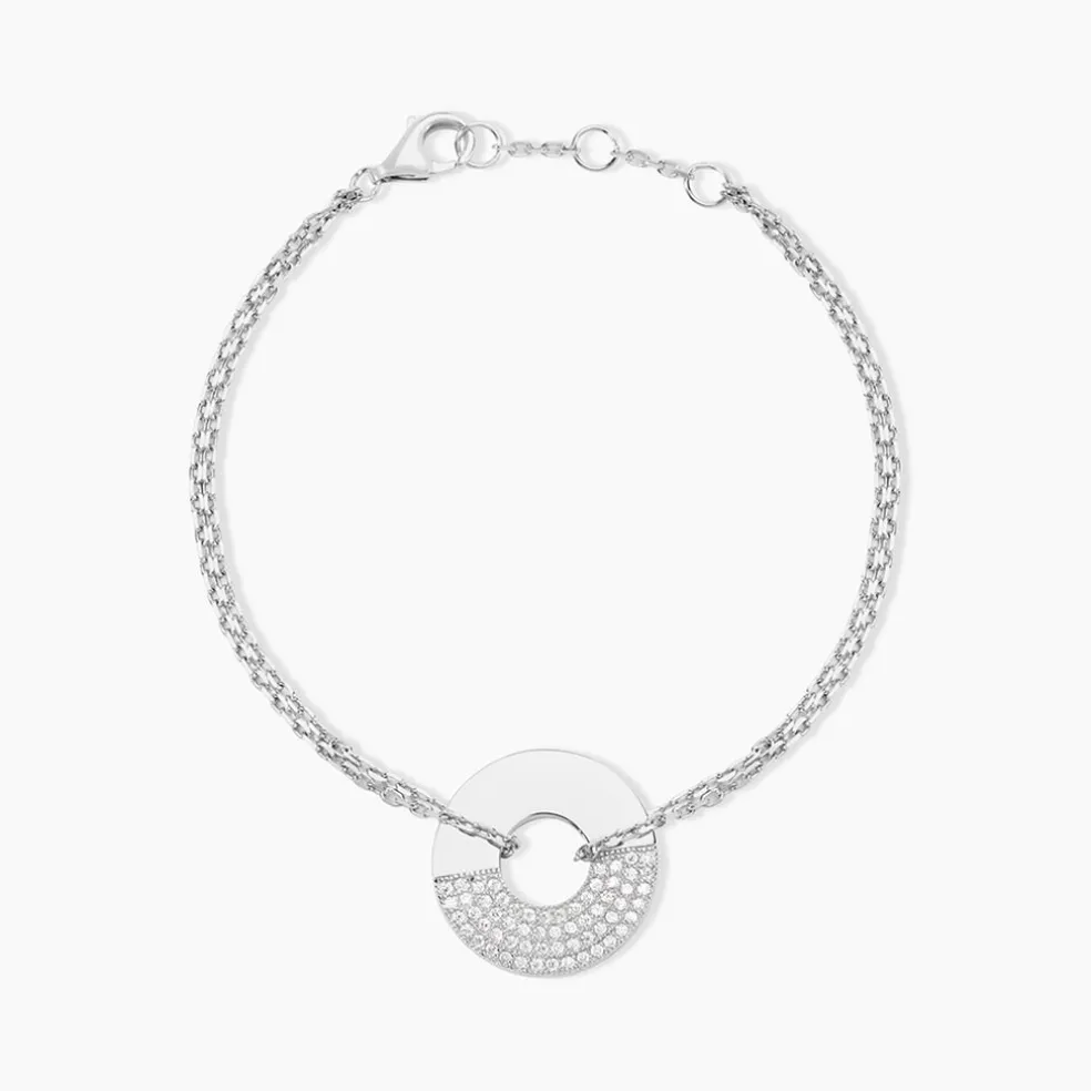 Bracelet Thémis Argent Blanc Oxyde De Zirconium