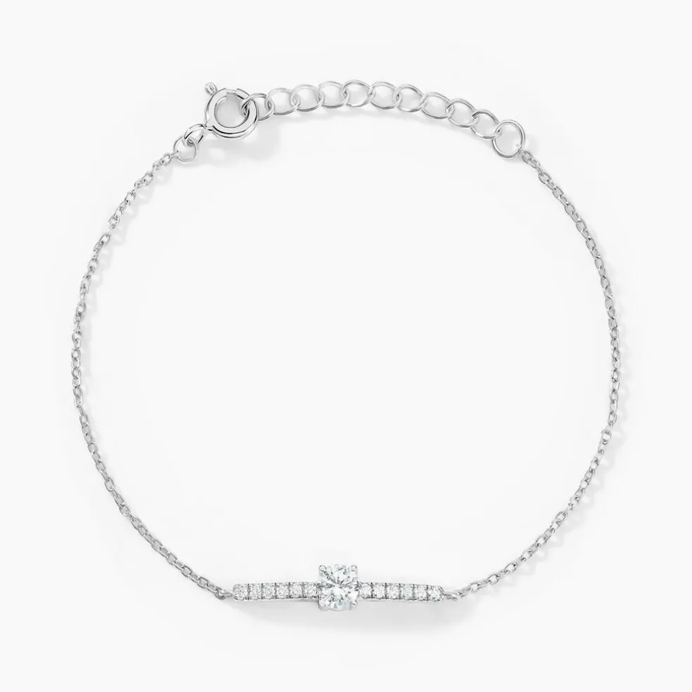Bracelet Tovia Argent Blanc Oxyde De Zirconium