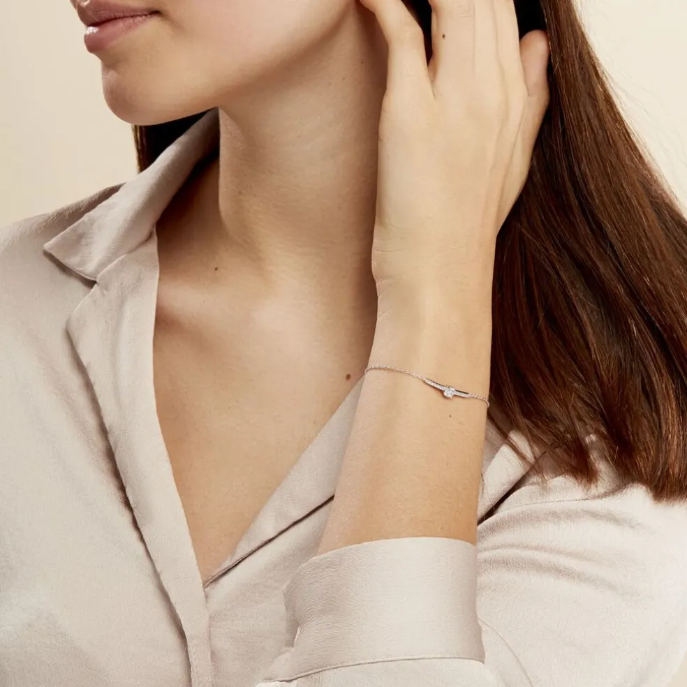 Bracelet Tovia Argent Blanc Oxyde De Zirconium