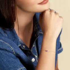 Bracelet Trinitie Or Jaune Rubis Diamant