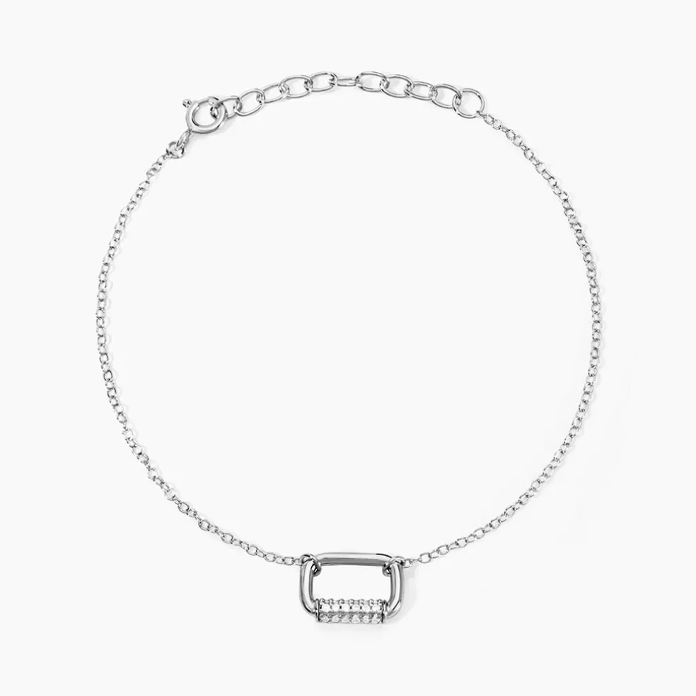 Bracelet Urban Call Argent Blanc Oxyde De Zirconium