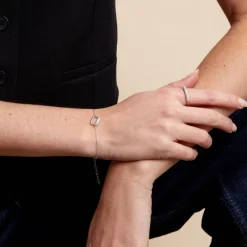 Bracelet Urban Call Argent Blanc Oxyde De Zirconium