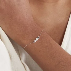 Bracelet Ursulla Or Blanc Diamant