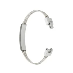 Bracelet Valentin Acier Bicolore Oxyde De Zirconium