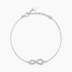 Bracelet Veda Argent Blanc Oxyde De Zirconium