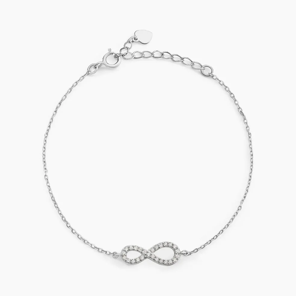 Bracelet Veda Argent Blanc Oxyde De Zirconium