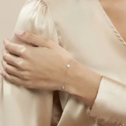 Bracelet Venda Argent Blanc Oxyde De Zirconium