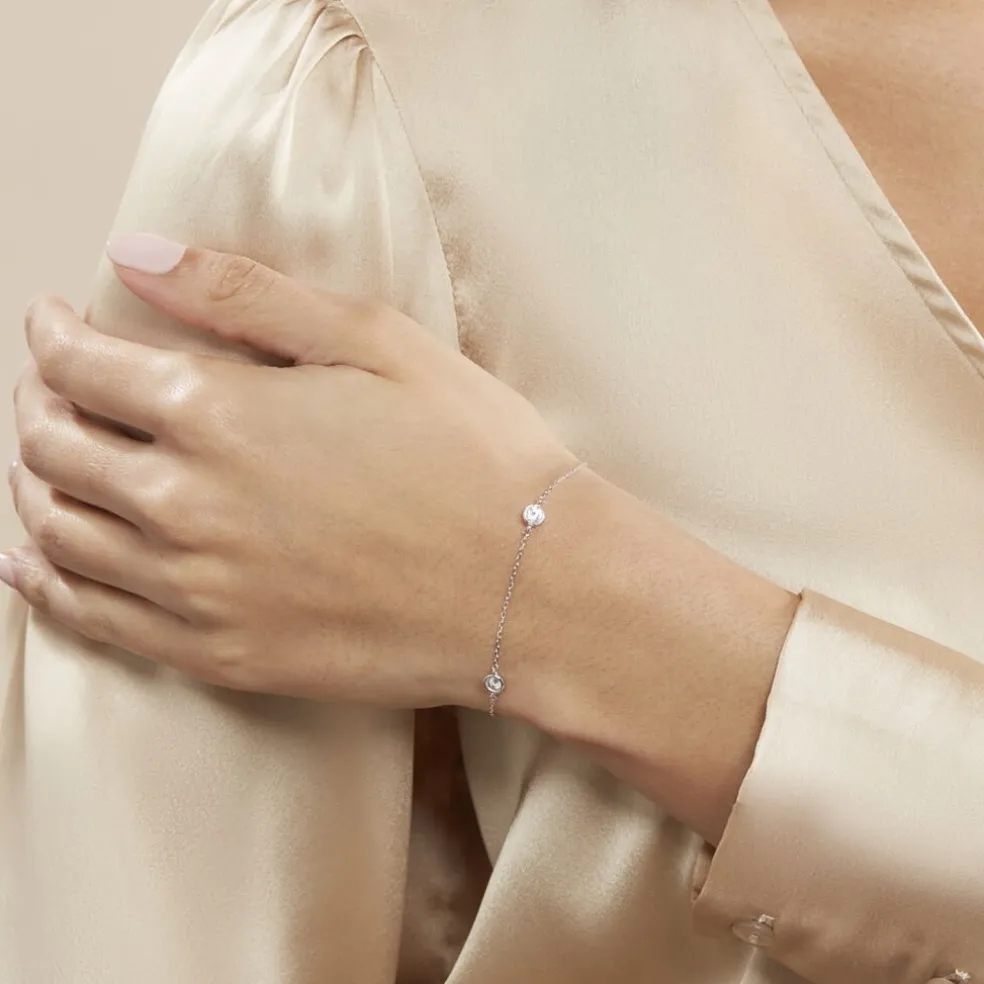 Bracelet Venda Argent Blanc Oxyde De Zirconium