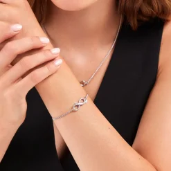 Bracelet Vianette Argent Blanc