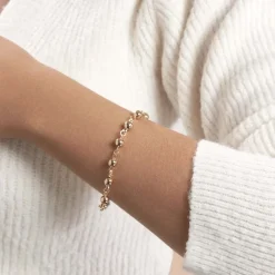 Bracelet Viperine Plaqué Or Jaune