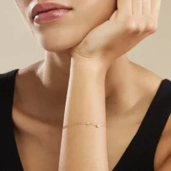 Bracelet Virguinia Or Jaune Oxyde De Zirconium