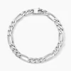 Bracelet Vivian Maille Alternee 1/3 Argent Blanc