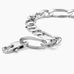 Bracelet Vivian Maille Alternee 1/3 Argent Blanc